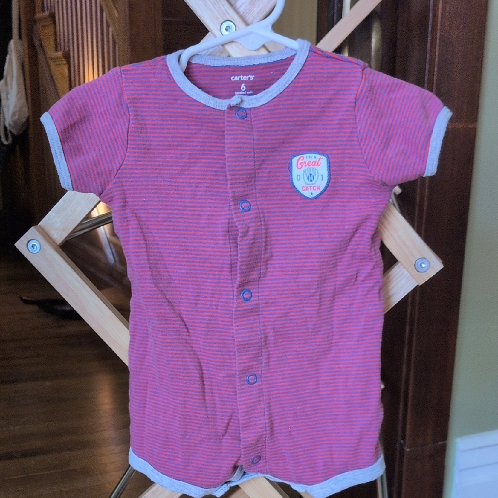Carter's baseball onesie 6 month